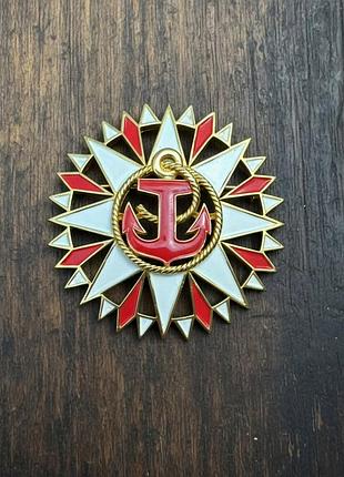 Роскошная винтажная брошка trifari - морская роза ветров ⚓️✨