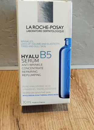 Сыворотка-концентрат для лица la roche-posay hyalu b5 интенсивного действия для коррекции морщин и восстановления упругости чувствительной кожи, 30 мл