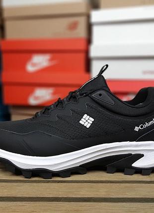 Чоловічі кросівки columbia montrail waterproof чорні з білим