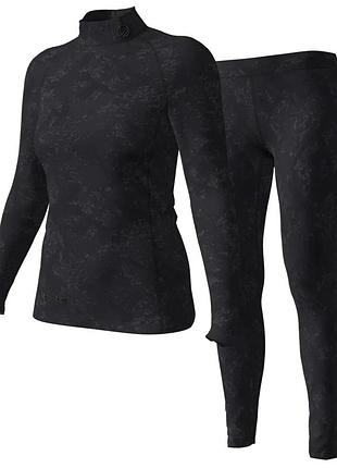 Термобілизна жіноча halti windfire warm set w black розмір de-40