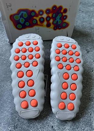 Шльопанці чоловічі nike mind 001 slide сірі з помаранчевим, розмір 42