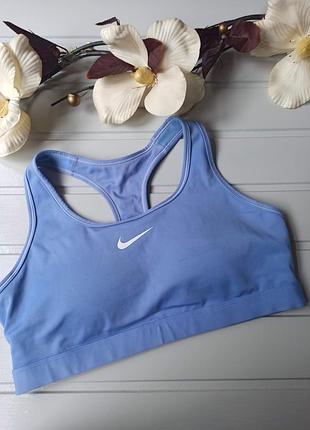 Спортивний топ nike swoosh dry-fit, розмір l/g