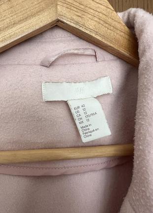 Жіноче пальто h&m рожеве 2