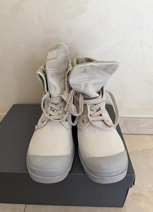 Чоловічі черевики palladium baggy, світло-сірого кольору, розмір 46