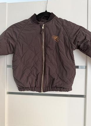 Куртка дитяча стьобана демісезонна коричнева