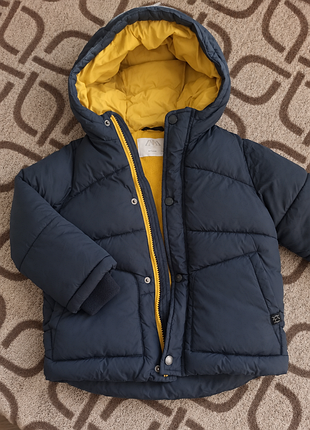 Теплий пуховик zara, зимова куртка