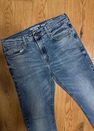 Джинсы женские синие голубые slim levis, размер xl
