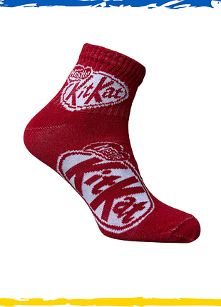 Носки унисекс с принтом kit-kat кіт-кат 41-45