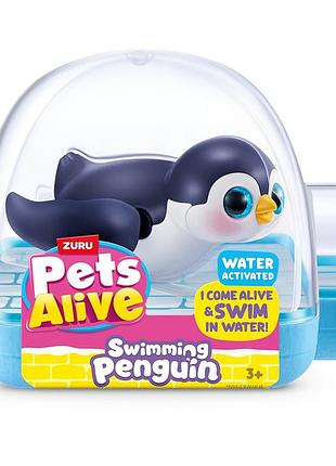 Интерактивная игрушка pets alive – пингвинчик (черный)