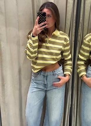 Коттоновое поло zara 2