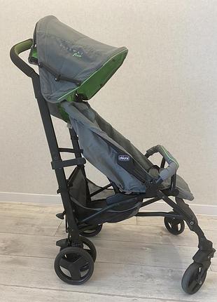 Прогулянкова коляска chicco lite way fluo сіро-зелена