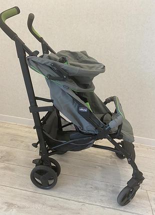 Прогулянкова коляска chicco lite way fluo сіро-зелена 3