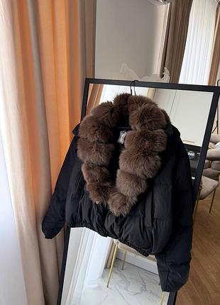 Куртка з натуральним хутром