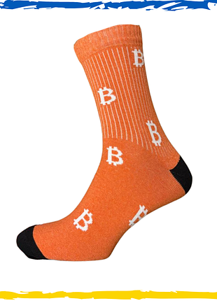 Носки мужские принт bitcoin. носки с приколами биткоин. носки принт 40-45