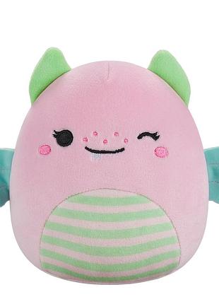 М'яка іграшка squishmallows - рожевий дино (13 cm)