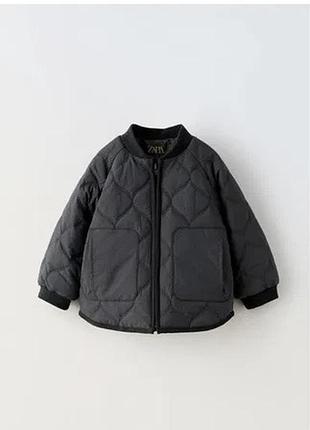 Куртка дитяча zara стьобана чорна