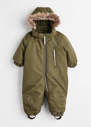 Зимовий комбінезон для хлопчиків h&m кольору хакі, 12-18 місяців (86 см)
