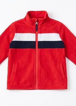 Дитяча флісова тепла кофта/толстовка tommy hilfiger 152-164 см (12-14 років) червона