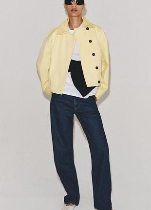 Жіночий тренч zara жовтий