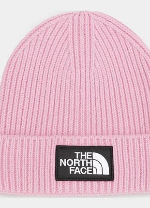 Шапка біні жіноча the north face рожева