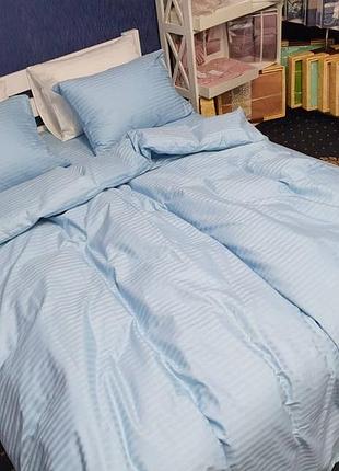 Stripe lux light blue 1/1см (полуторний) 6