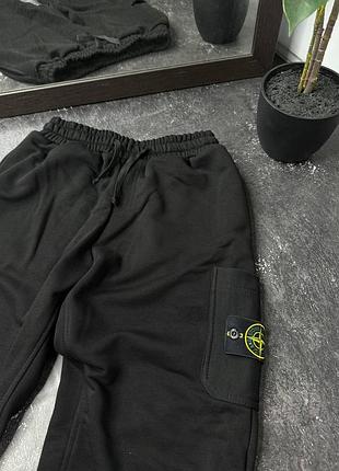 ☁️ джогери stone island black cotton ☁️