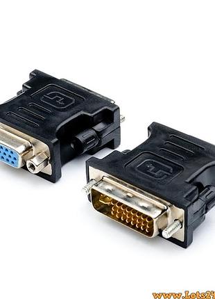 Адаптер vga dvi перехідник dvi vga конвертер dvi vga 24+5 adapter