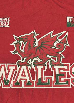 Vintage collection - world cup rugby 2011 new zealand - wales - колекційна , фанатська регбійка  зб. уельса  -xl