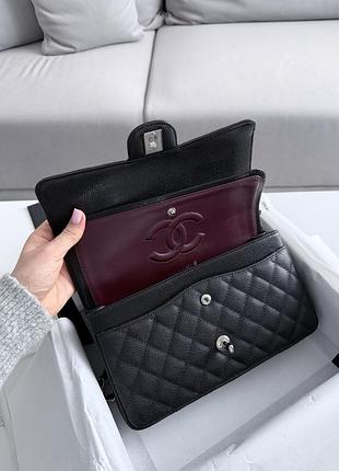 Сумка jumbo classic 2.55 black/silver (caviar) 6