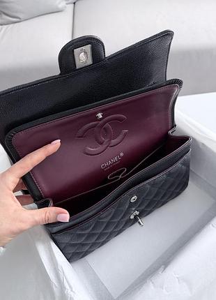 Сумка jumbo classic 2.55 black/silver (caviar) 7