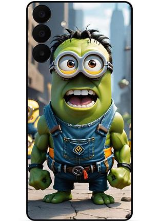 Чехол силиконовый бампер для samsung a27 с рисунком миньон халк minion