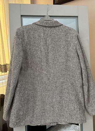 Піджак жіночий h&m букле сірий 4