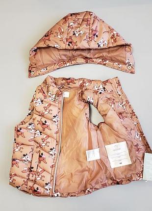 Детская жилетка с капюшоном для девочки h&amp;m 4