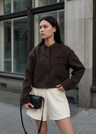 Жіночий бомбер / куртка staff  brown