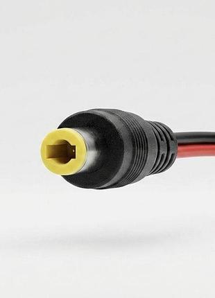 Кабель живлення dc 12v штекер 5.5х2.1 мм тато зі шнуром для камер відеоспостереження під пайку