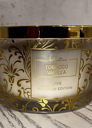Свеча ароматизированная pepco home аромат home tobacco vanilla (табак и ваниль), 1 кг