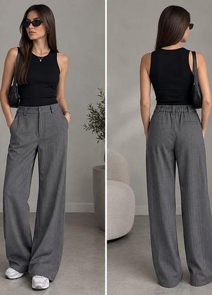 Брюки жіночі new collection сірі брюки палаццо хл
