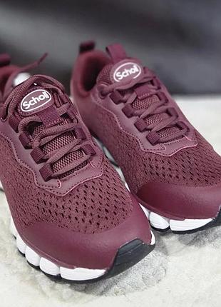 Кросівки scholl sneakers galaxy jacquard бордові, розмір 40