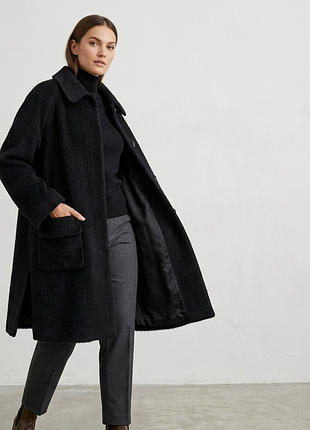 Рідкісне вінтажне пальто kemper з альпаки та вовни (70% alpaca / 30% wool) m–xl
