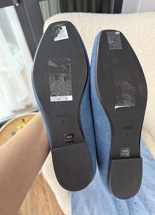 Джинсові балетки m&s, розмір 40 3