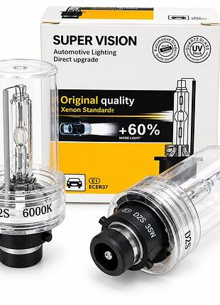 Комплект ксеноновых ламп 6000k-super vision d2s 35w