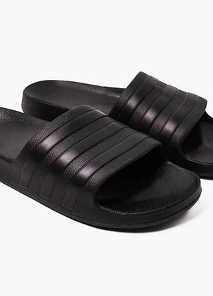 Шльопанці унісекс adidas adilette aqua black f35550 чорні