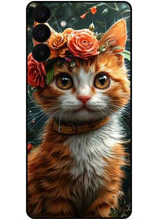 Силіконовий бампер чохол для samsung a27 з малюнком кошеня