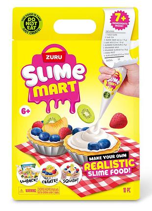 Ігровий набір зі слаймами slime mart серії shopping bag – фруктовий тарт