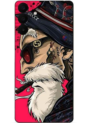 Чехол силиконовый бампер для samsung a27 с рисунком дед хипстер