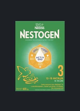 Смесь 600 г сухая молочная nestogen с лактобактериями l. reuteri для детей с 12 месяцев