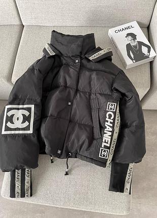 Куртка теплая в стиле chanel