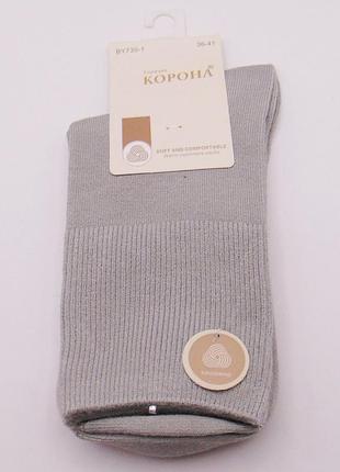 Носки кашемировые 36-41 серые корона 7301