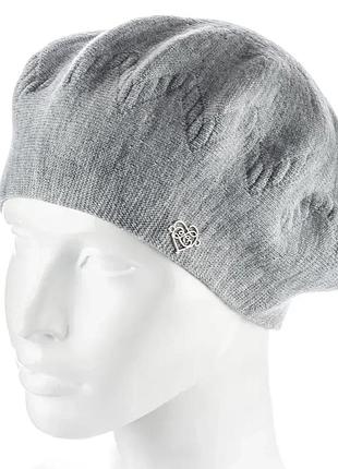 Бере жіночу шерсть one size сірий zolly 247