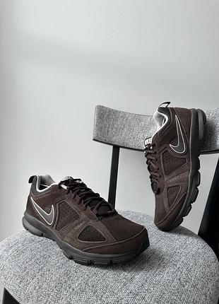 Шкіряні чоловічі кеди взуття кросівки nike t-lite xl